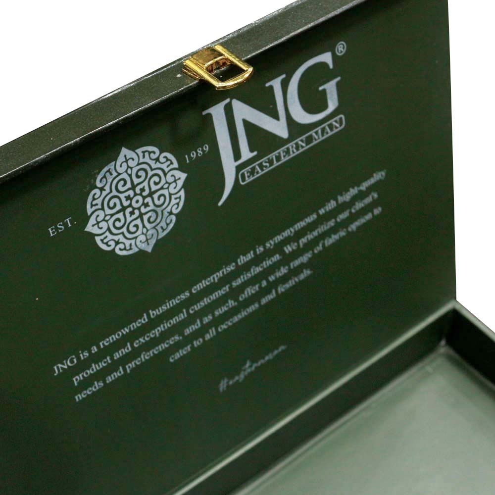 <b>Olive Green Grains Gift Box</b> - JNG Mens Fabric