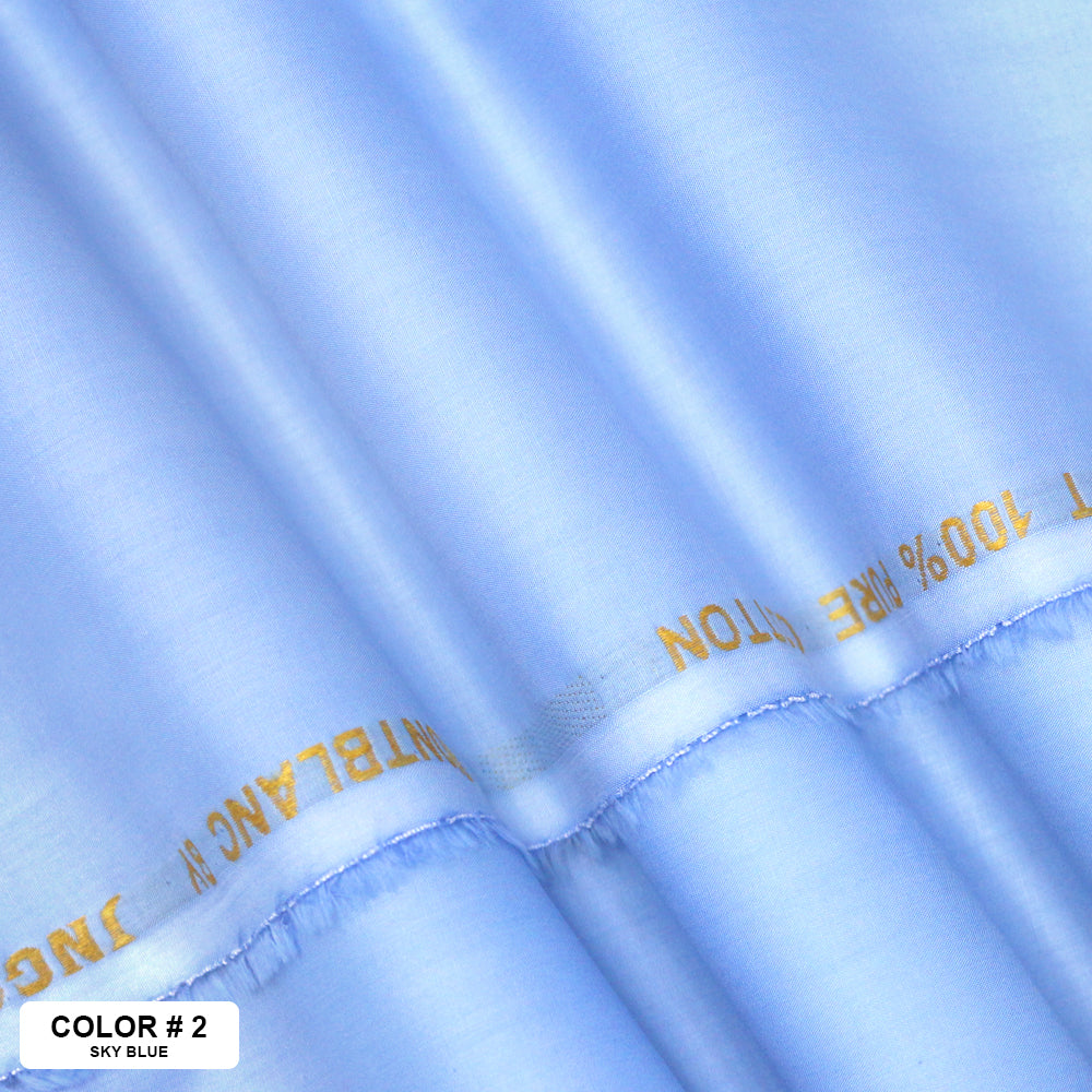 <b>Mont Blanc</b> <br> <h5>(Plain Cotton)</h5> - JNG Mens Fabric