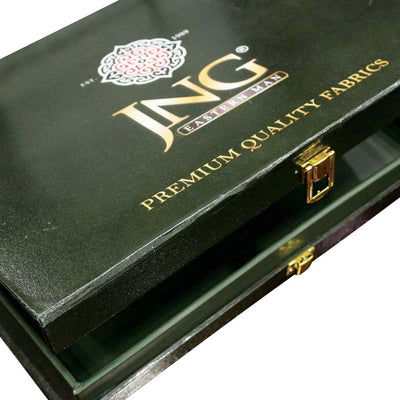 <b>Olive Green Grains Gift Box</b> - JNG Mens Fabric