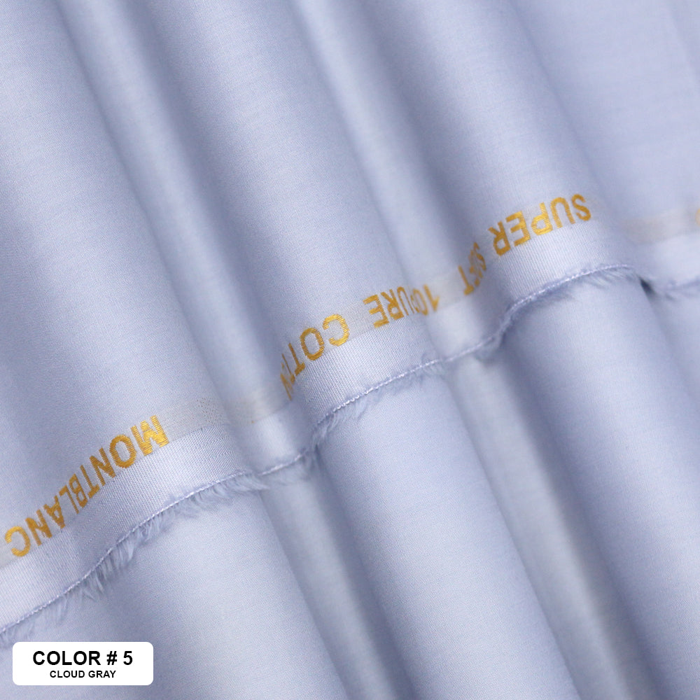 <b>Mont Blanc</b> <br> <h5>(Plain Cotton)</h5> - JNG Mens Fabric