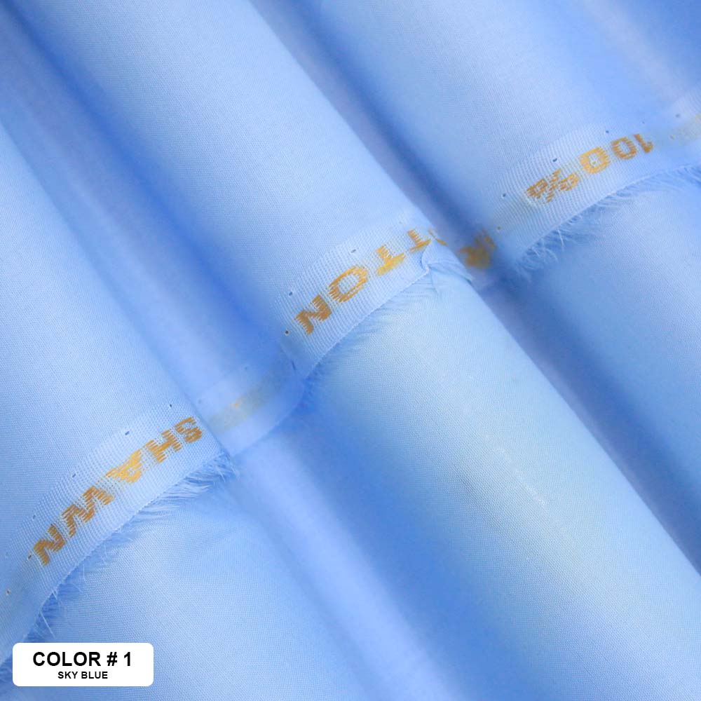 <b>Shawn</b> <br> <h5>(Plain Cotton)</h5> - JNG Mens Fabric