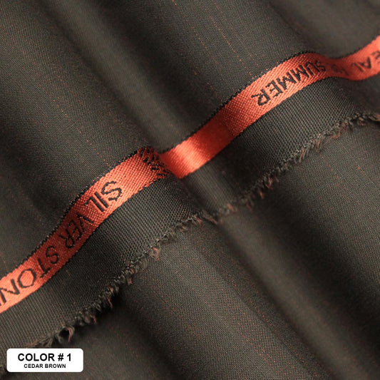 <b>Silver Stone</b> <br> <h5>(Designer Wash & Wear )</h5> - JNG Mens Fabric