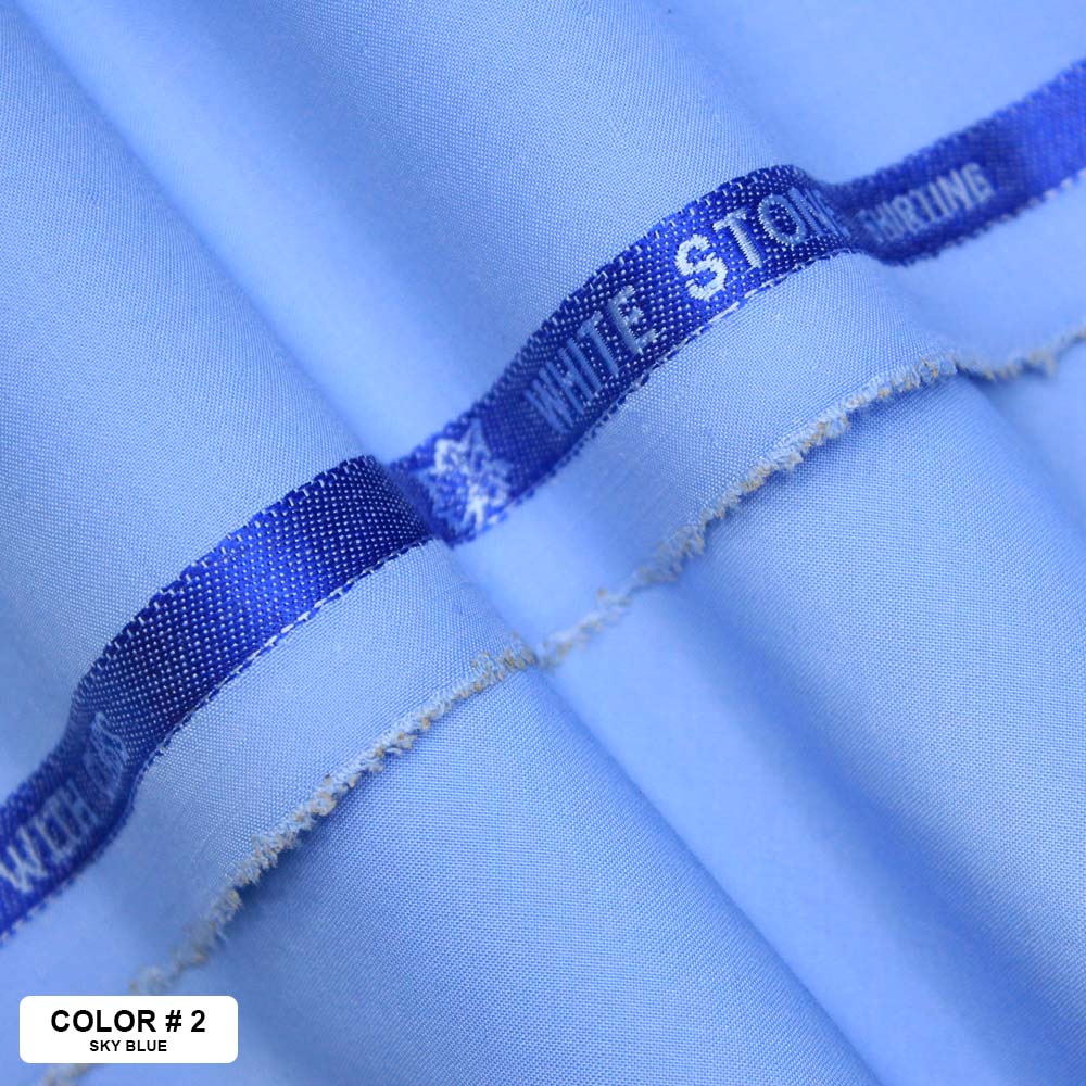 <b>White Stones</b> <br> <h5>(Plain Wash & Wear)</h5> - JNG Mens Fabric